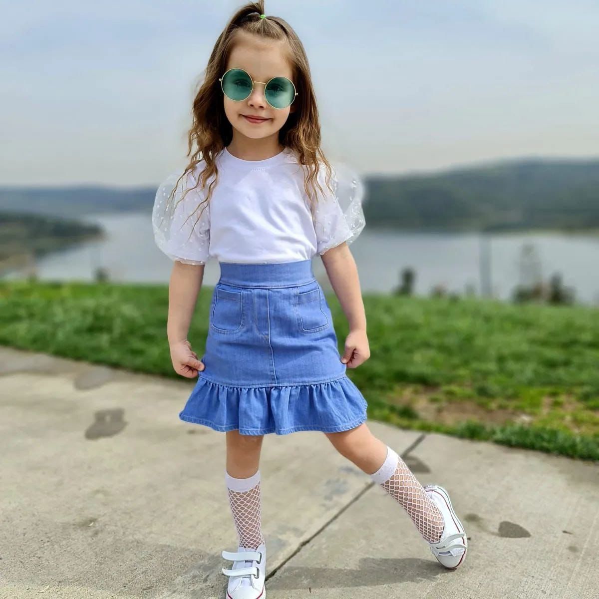 Kot Etek Balon Kol Bluz Takım