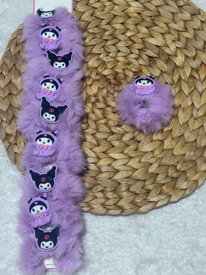 Kuromi Peluş Lastikli Toka