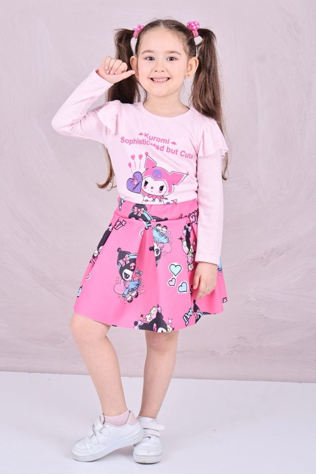 Pembe Kuromi Etekli İkili Takım