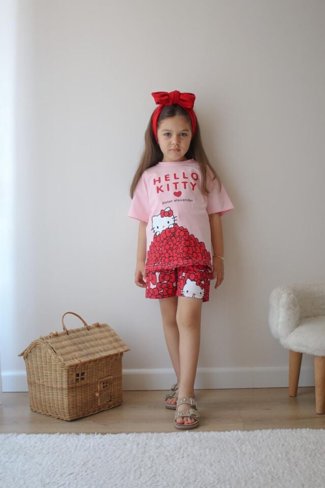 Kız Çocuk Hello Kity Pembe İkili Takım  (4-D) 9/10