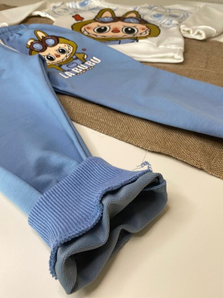 Labubu İkili Takım Mavi (1-E)