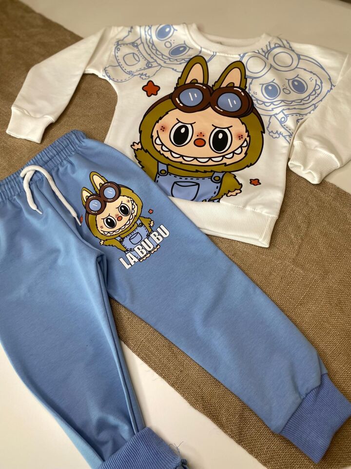 Labubu İkili Takım Mavi (1-E)