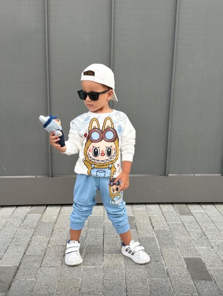 Labubu İkili Takım Mavi (1-E)