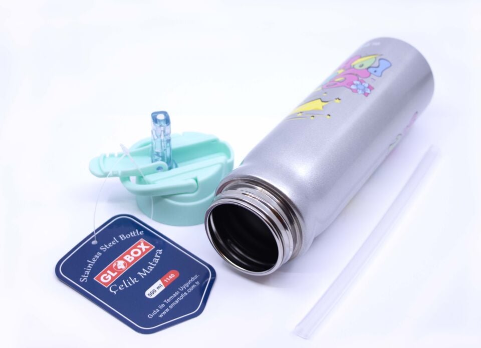 Girl Power Desenli 304 Çelik Matara 500 ML (3.RAF)