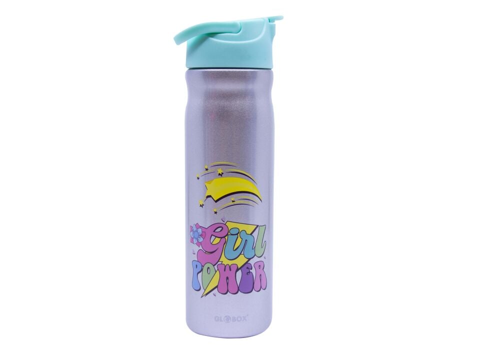 Girl Power Desenli 304 Çelik Matara 500 ML (3.RAF)