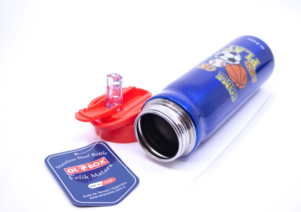 Top Desenli  Çelik Matara 500 ML