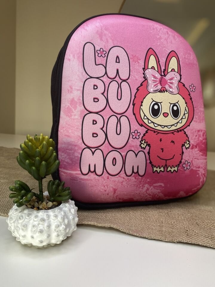 Labubu Eva Anaokulu Çantası Pembe