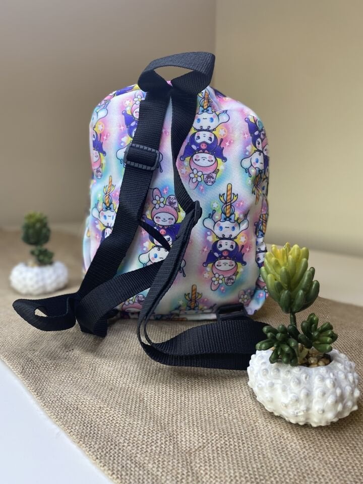 Kuromi Mor Pembe Bez Anaokulu Çantası
