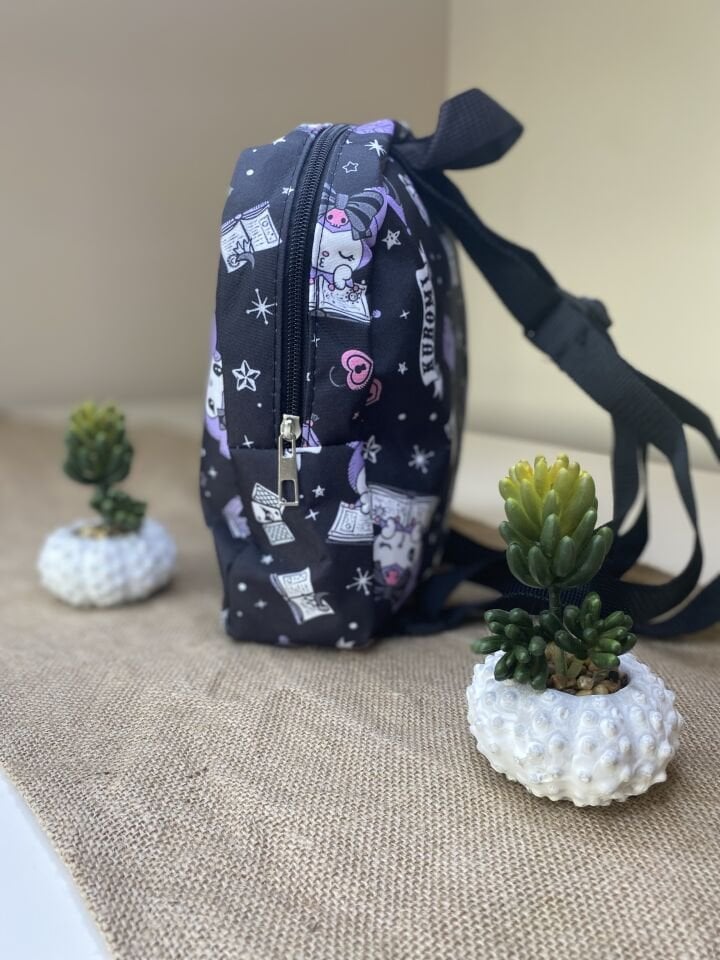 Kuromi Siyah Bez Anaokulu Çantası