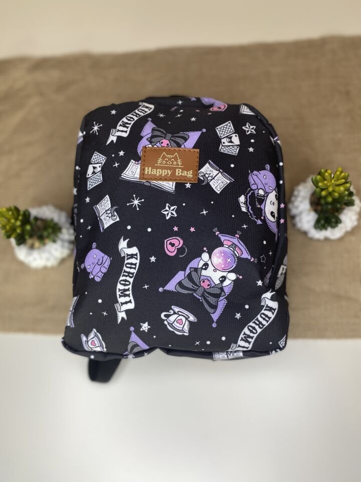 Kuromi Siyah Bez Anaokulu Çantası