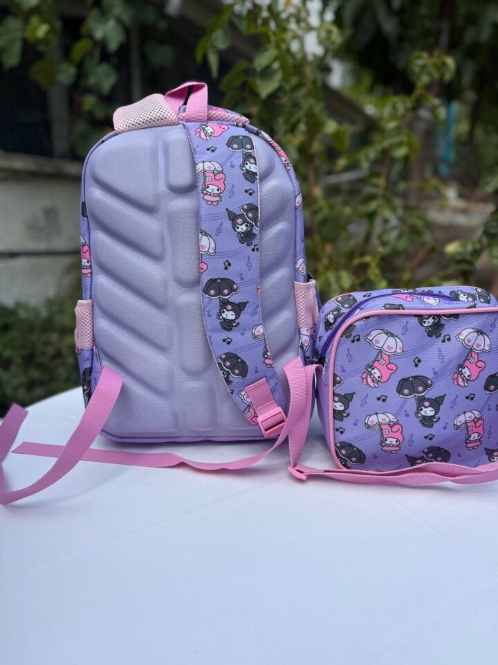 Kuromi Mor Beslenme Çantalı Okul Çantası