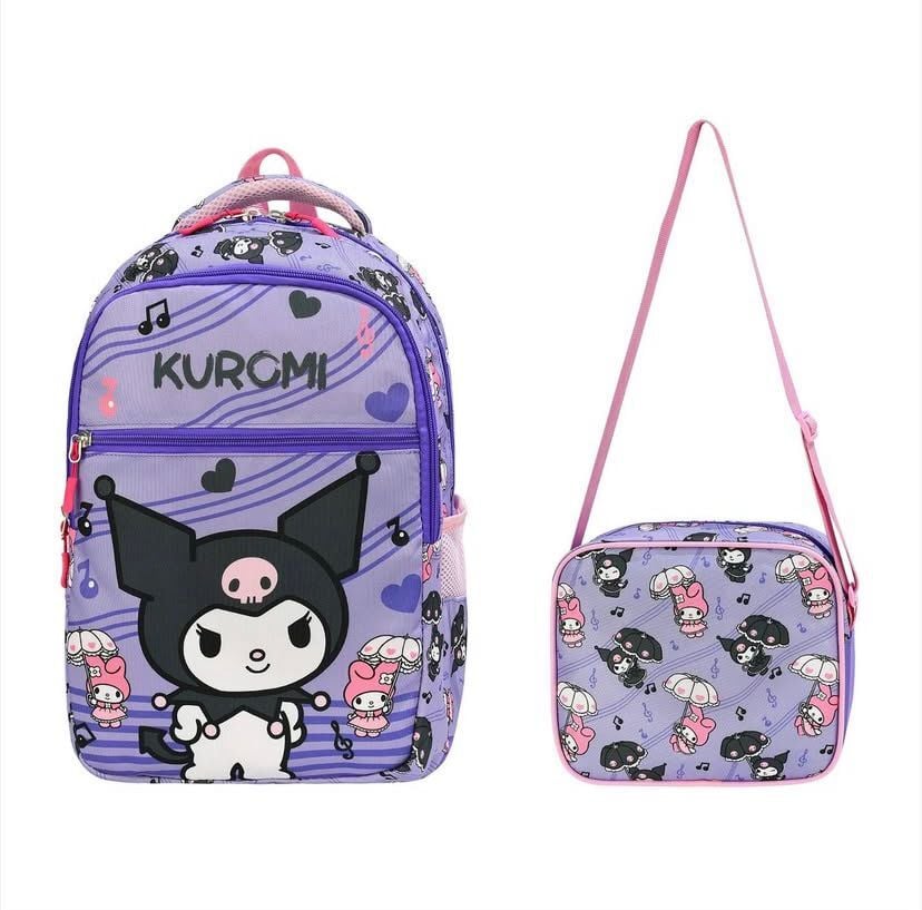 Kuromi Mor Beslenme Çantalı Okul Çantası