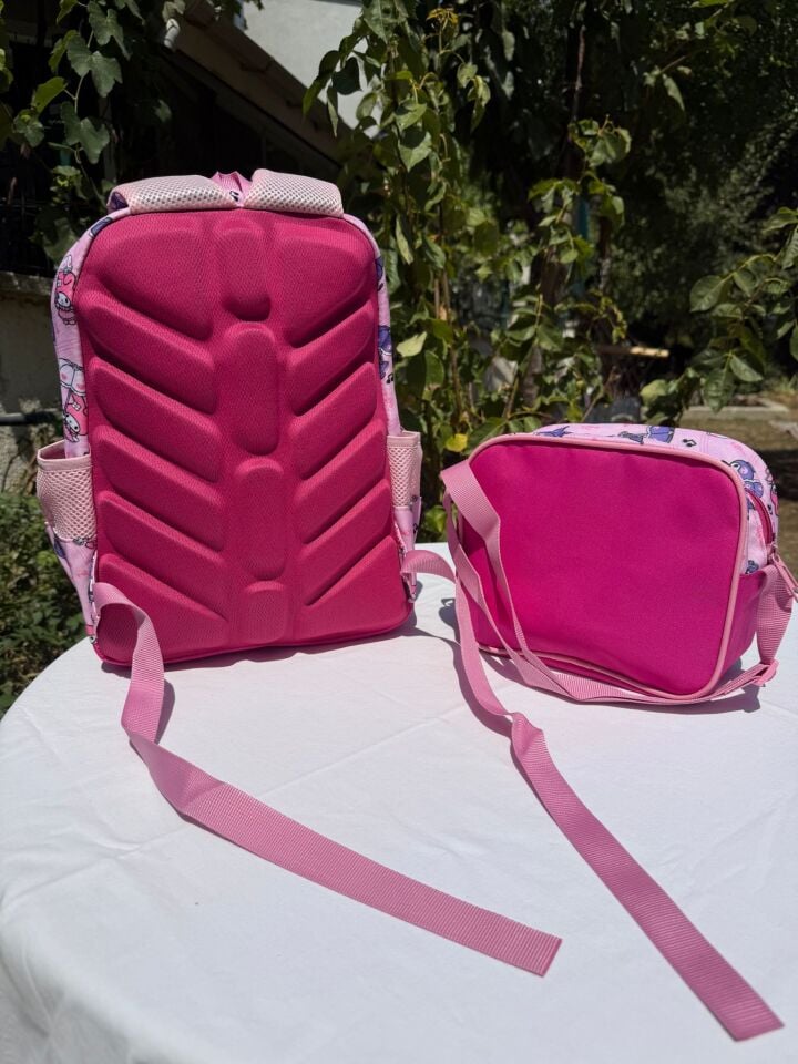 Kuromi Pembe Beslenme Çantalı Okul Çantası