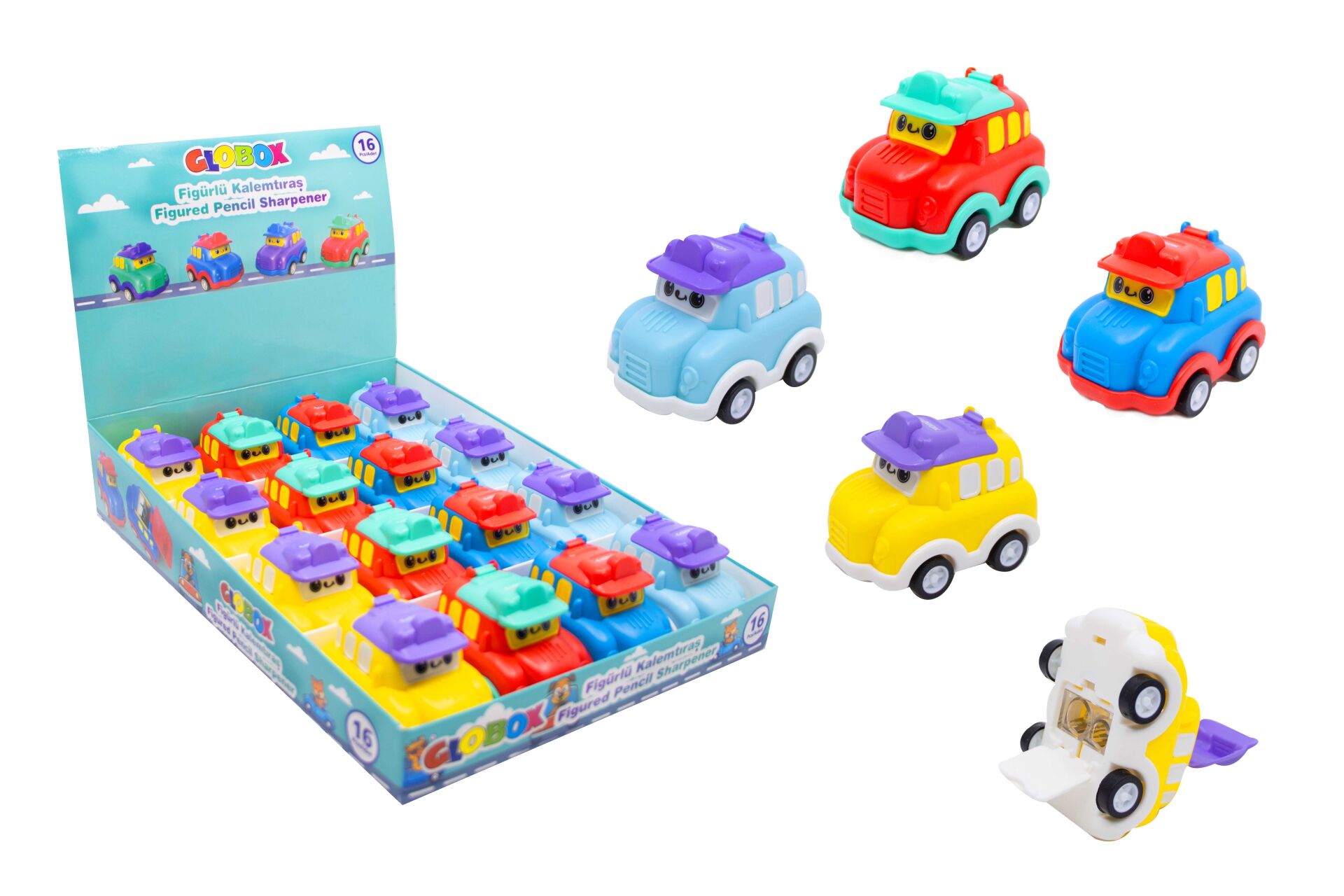 Araba Figürlü Kalemtıraş(Silgisiz)