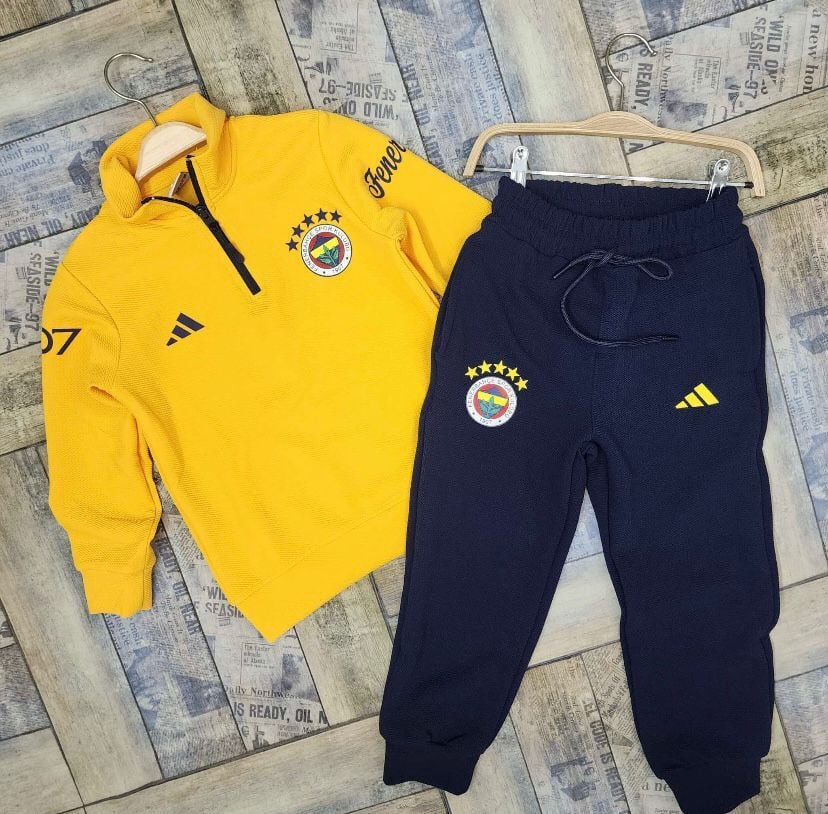 Erkek Çocuk Fenerbahçe  Üst Sarı Eşofman Takım (2-E)