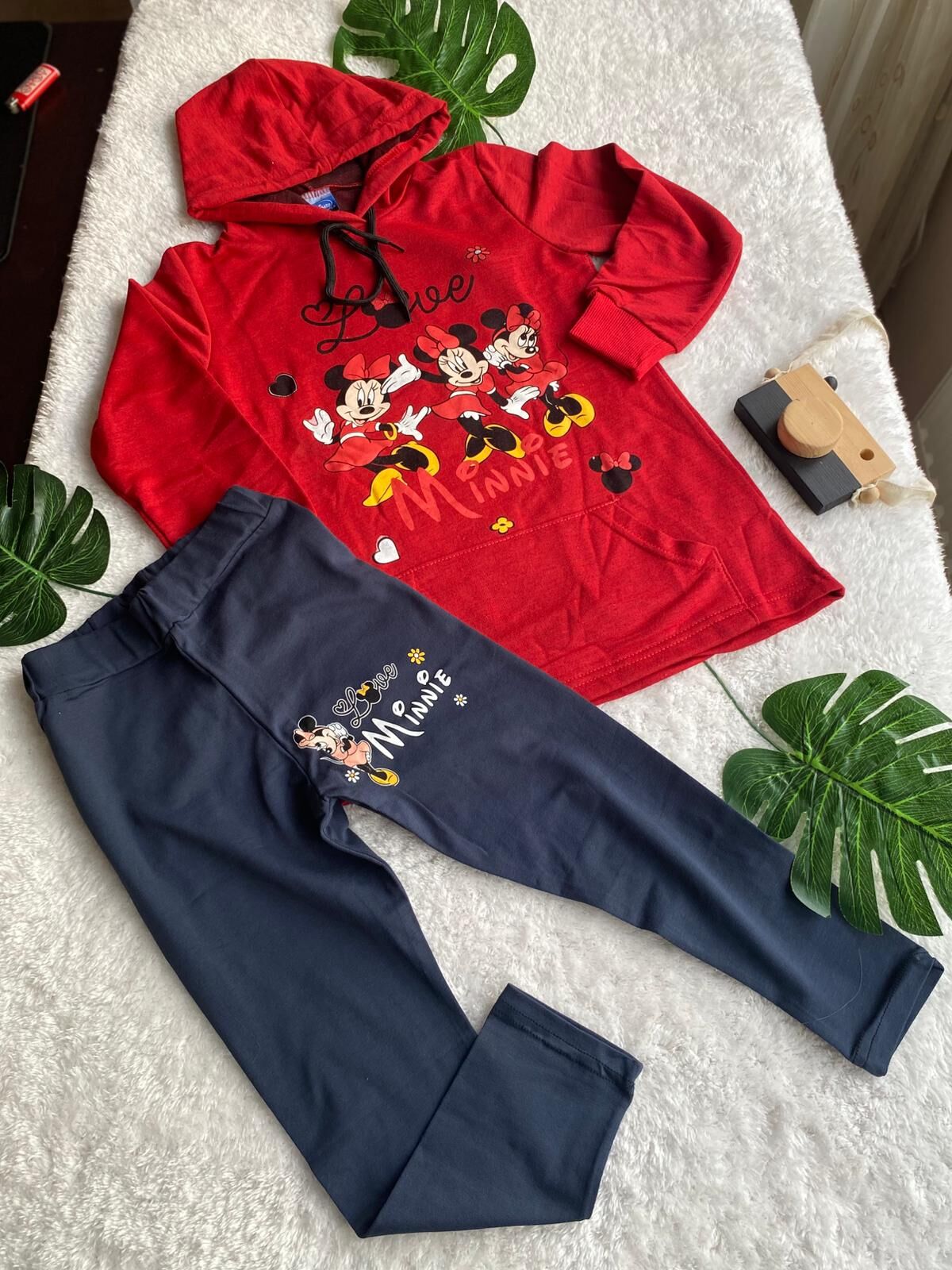 Kız Çocuk Minnie Tayt Takım