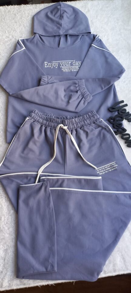 Kız Çocuk Garson Boy Gri Şardonsuz İkili Takım