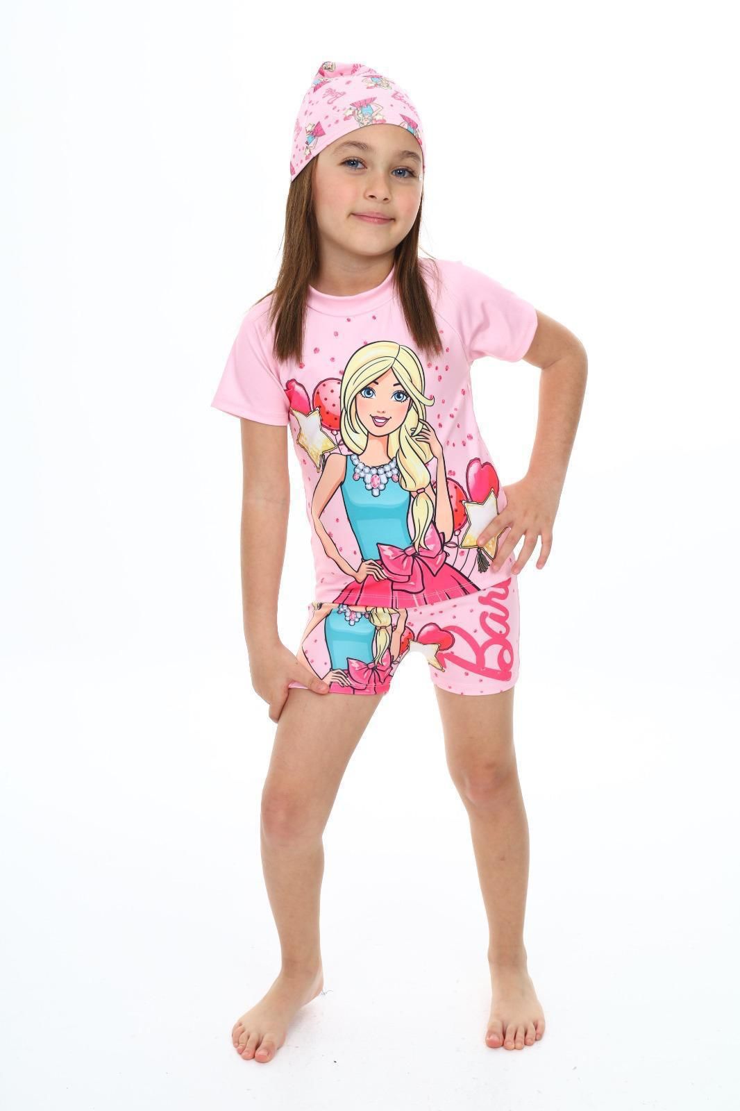 Barbie  Şort Tişört Mayo Takım