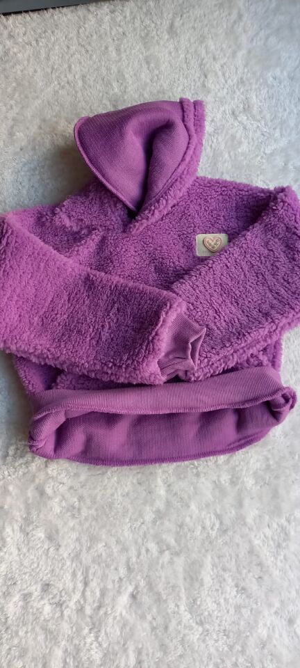 Kız Çocuk Peluş Polar Mor