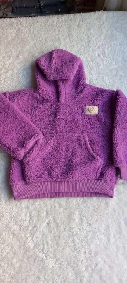 Kız Çocuk Peluş Polar Mor