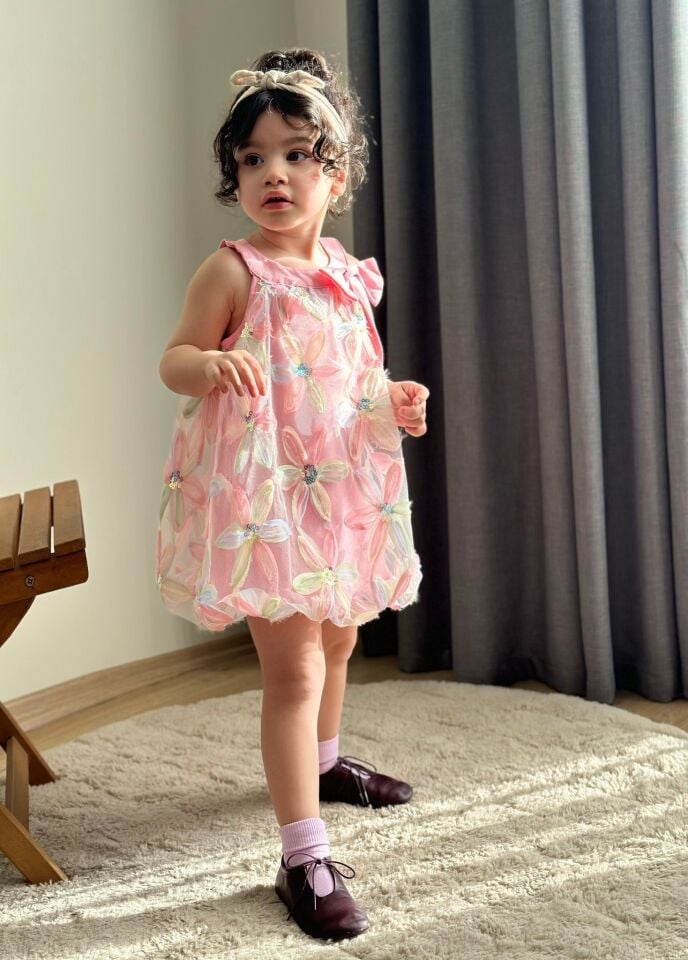 Pembe Zambak Model Balon Elbise