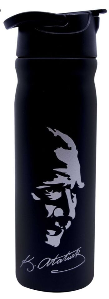 Atatürk Baskılı&Yazılı Çelik Matara 500 ML