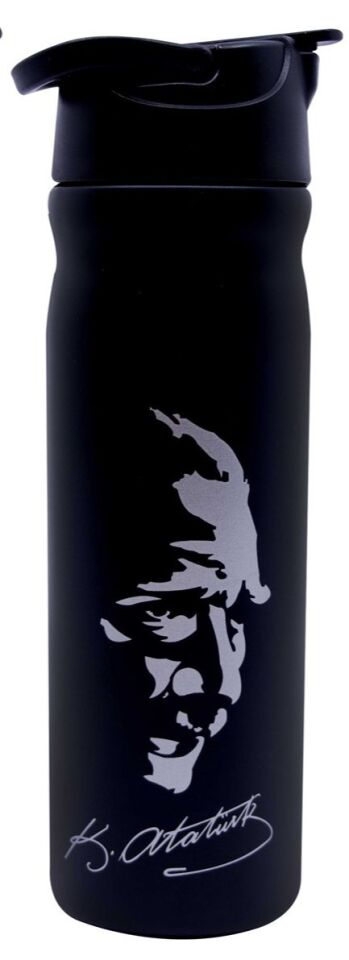Atatürk Baskılı&Yazılı Çelik Matara 500 ML