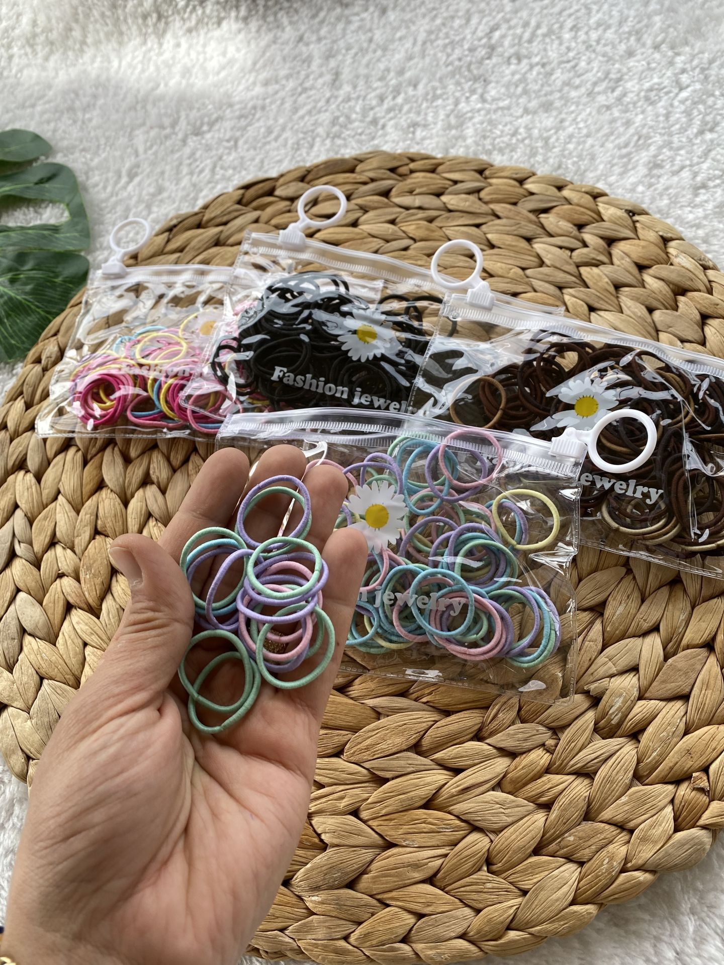 Çantalı Küçük Lastik Toka Set